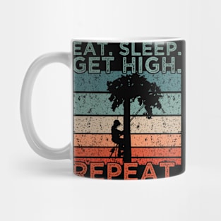 Logger Eat Sleep Repeat Mug